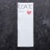 Packet stake, for flowers, white, 14*40cm