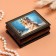 Casket "Girl with a kitten", black, 8 × 10.5 cm, lacquer miniature