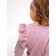 Children's overalls with ruffles fashion, height 56 ​​cm, pink color