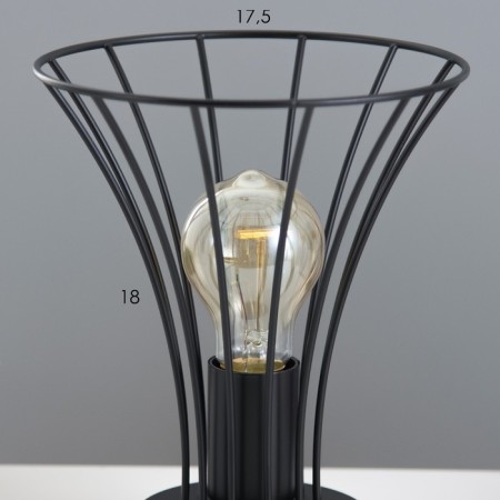 Board Lamp "Chilly" E27 40W Black 18x18x19cm Risalux-2