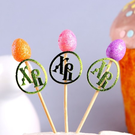 Decoration for the cake "Decor on a stick. HB ”, set 6 pcs.-1