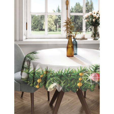The tablecloth "Christmas vignette", round, Saten, d = 150 cm