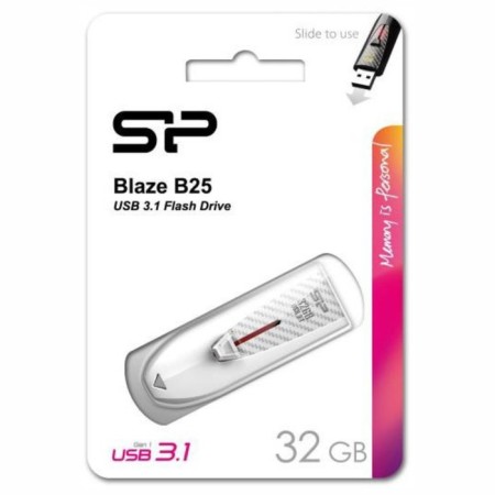 USB flash drive 32 GB Silicon Power Blaze B25 White USB 3.0 SP032GBUF3B25V1W