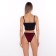 Panties tanga women, burgundy color, size 52