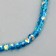 Glass beads, set 72 pcs., Size 1 pc. - 8 mm, blue color