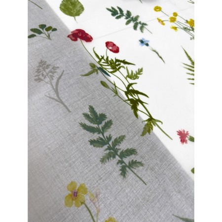Milestock Meiwa Organdy 137 cm, roll 20 m, drawing "Field flowers"-3