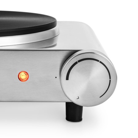 Electric tile KitFort KT-151, 1500 W, 1 burner, silver-1