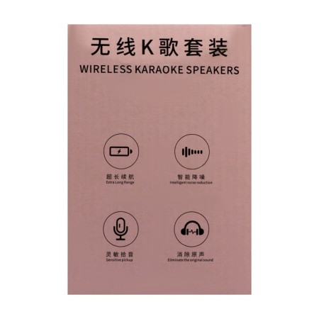 Mini Karaoke system Y1, 5 W, microphone, 800/400 mac, jack 3.5, type-s, rgb, white-11