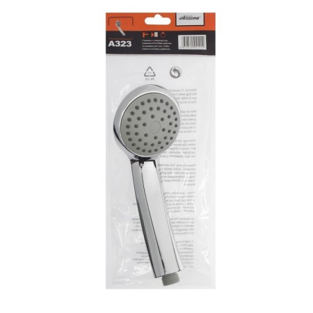 Shower watering can Accoona A323, 1 mode, plastic body, chromium color-3