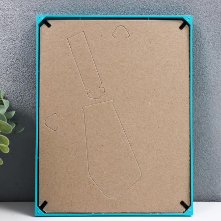 Photo frame plastic L-1 15x21 cm turquoise (plastic screen)-2