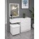 Toilet table, 700 × 383 × 180 mm, white color