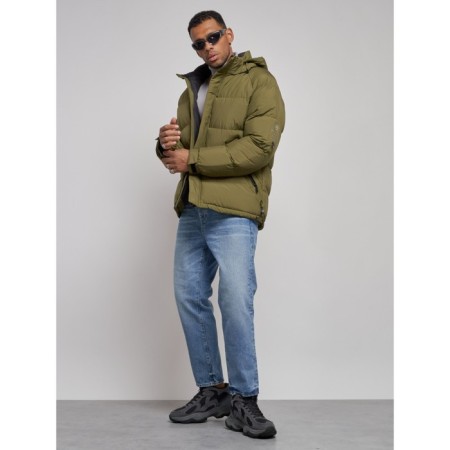Sports Bologna male winter, size 58, khaki color-13