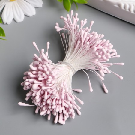 Stamens for flowers "Drops mature light-lilac" d = 1.5 mm set 400 pcs length 6 cm-1