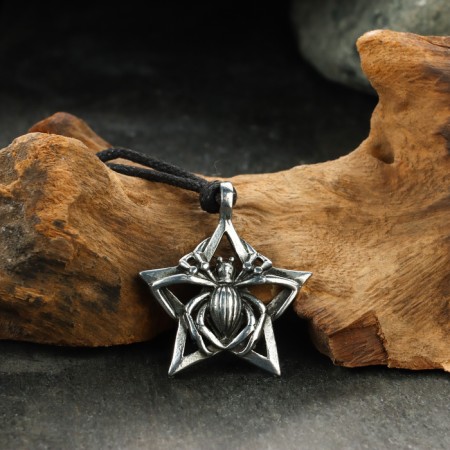 Protective amulet "Spider", 40x40mm, metal