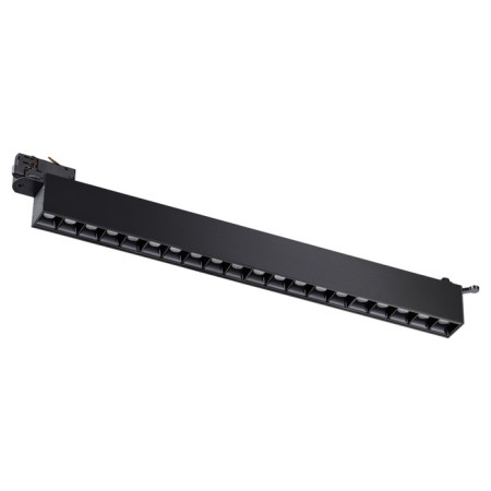 The lamp is a three -phase track LED Novotech. Iter, 30W, LED, 79x588x36 mm, black color-2