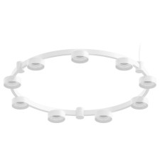 Techno Ring luminaire housing suspended for nozzles D85 Ambrella Light, Diy Spot, C9241, 9XGX53, Color White Sand