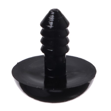 Screw eyes with plugs, set of 20 pcs., Size 1 pc. - 1.4 cm, black color-3