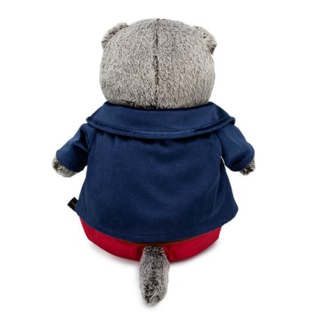 Soft toy "Basik in a blue velvet jacket", 25 cm-2