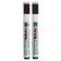 Marker for magnetic marker board, round tip, 3 mm, black, with a sponge, with a magnet