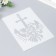 Stencil plastic "Anchor and palm leaves" 29.7x21 cm