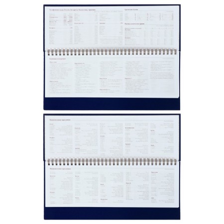 Planing Undetted 64 sheets on the crest IDEAL New, solid cover, artificial leather, block 70 g/m2, blue-4