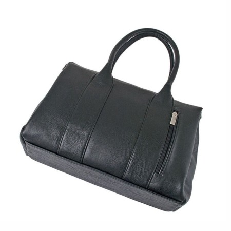 Women's bag (B2683-00140) Artificial leather + suede, black, 1x210x31 cm-1