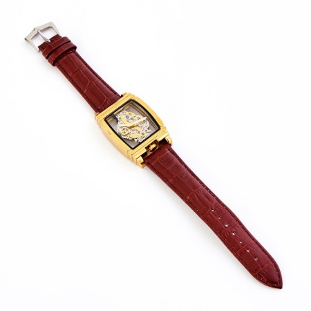 Men's wrist watches, dial 5.1 x 3.4 cm, strap L-26 cm, 3 atm, brown-4