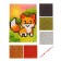 STIRCHINAL MOZAIC "Fox", EVA stickers + rhinestones