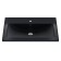 Sink uperwood Foster Quartz 70 cm, quartz, black matte, space