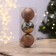 Christmas tree balls New Year's “Tropics”, for the New Year, plastic, D = 8, 3 pcs., Pearl color