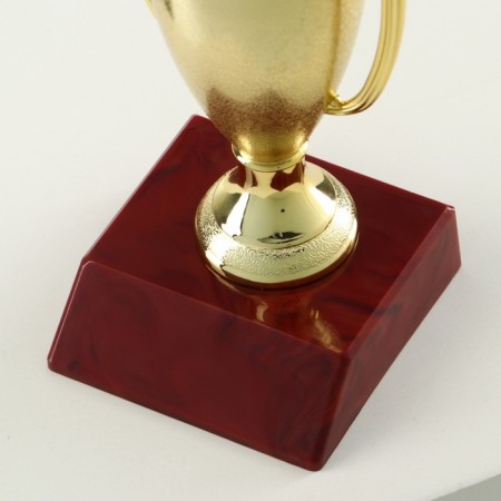 Cup 056, award figure, gold, plastic stand, 12 x 6.3 x 6.3 cm.-4