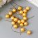 Decor for creativity "The almond pearl ball" d = 1.5 cm set 20 pcs 6x1.5x1.5 cm