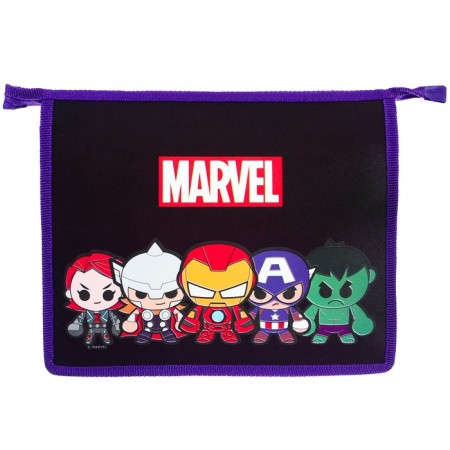 Plastic folder for notebooks A5, on lightning, Avengers-3