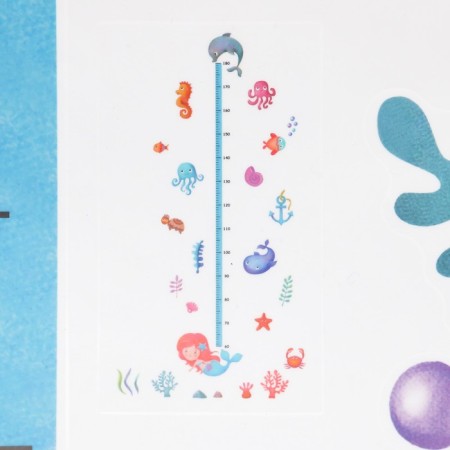 Stick plastic interior color rosteomer "mermaid in the sea" 50x70 cm-3
