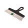 Spatula SIBRTTS 85474, tooth 8x8 mm, stainless steel, plastic handle, 250 mm
