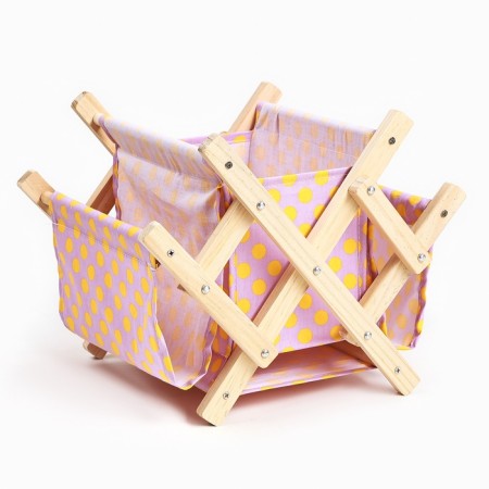 Newspaper-stand for books and magazines "Politics", 30 × 20 × 30 cm, pink-2