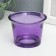 Glass of glass for 1 candle "gloss", lilac 4.7x6.2x6.2 cm