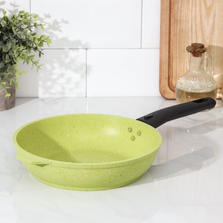 Trendy Style pan, d = 22 cm, removable handle, anti -stick coating, green color