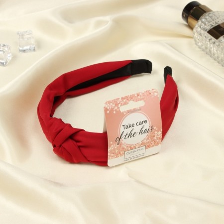 Hair cap "Coquet" 3 cm, red-1