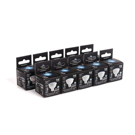LED LED Black 5W MR16 4100K Neutr. Bel. GU5.3 530LM 12V Gauss 20155205-6