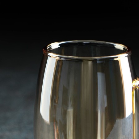 Magistro Golden Glass Set for Drinks, 5 objects: Bench 1.8 liters, 4 circles 300 ml, Golden color-5