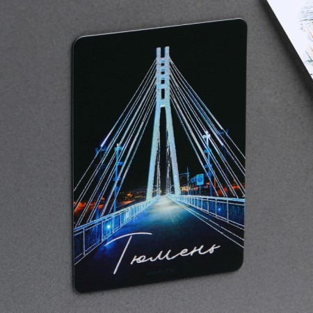 Fluorescent magnet "Tyumen", 8 x 5.5 cm-1