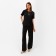 Women's costume (T -shirt, trousers) minku: enjoy color black, size 46