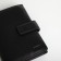 Male purse on 3 in 1 button, department for car documents, passports, black color
