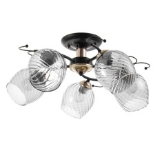 ASTA chandelier 5he27 40W black and gold 50x50x27 cm Bayerlux