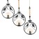 Lamp Bayerlux "Birds" 3he27 40W Black 73x14x55cm