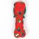 Brying toy for dogs "New Year's bone with a bow", vinyl, 18 x 5.6 x 4 cm, red