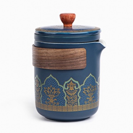 A set for a tea ceremony of 5 items, 3 persons, a cup of 46 ml, a kettle 250 ml-1