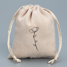 Bag gift suede “feeling”, 10 x 12 cm +/- 1.5 cm