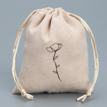 Bag gift suede “feeling”, 10 x 12 cm +/- 1.5 cm